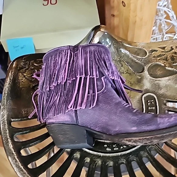 ROPER FRINGE BOOT- PURPLE 7.5 NEW - Picture 9 of 16